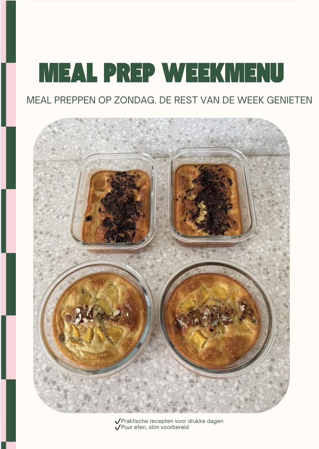 Meal prep weekmenu